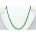 Natural Green Emerald Faceted Beads Stones Necklace Single line 49 Carat